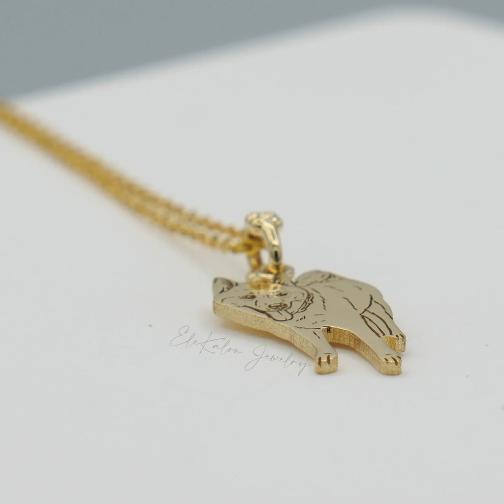 14k Custom Dog Pet Necklace