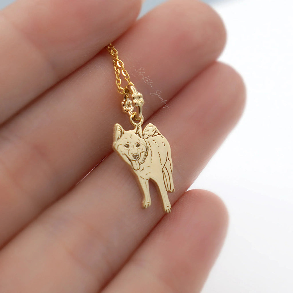 Gold Custom Dog Necklace