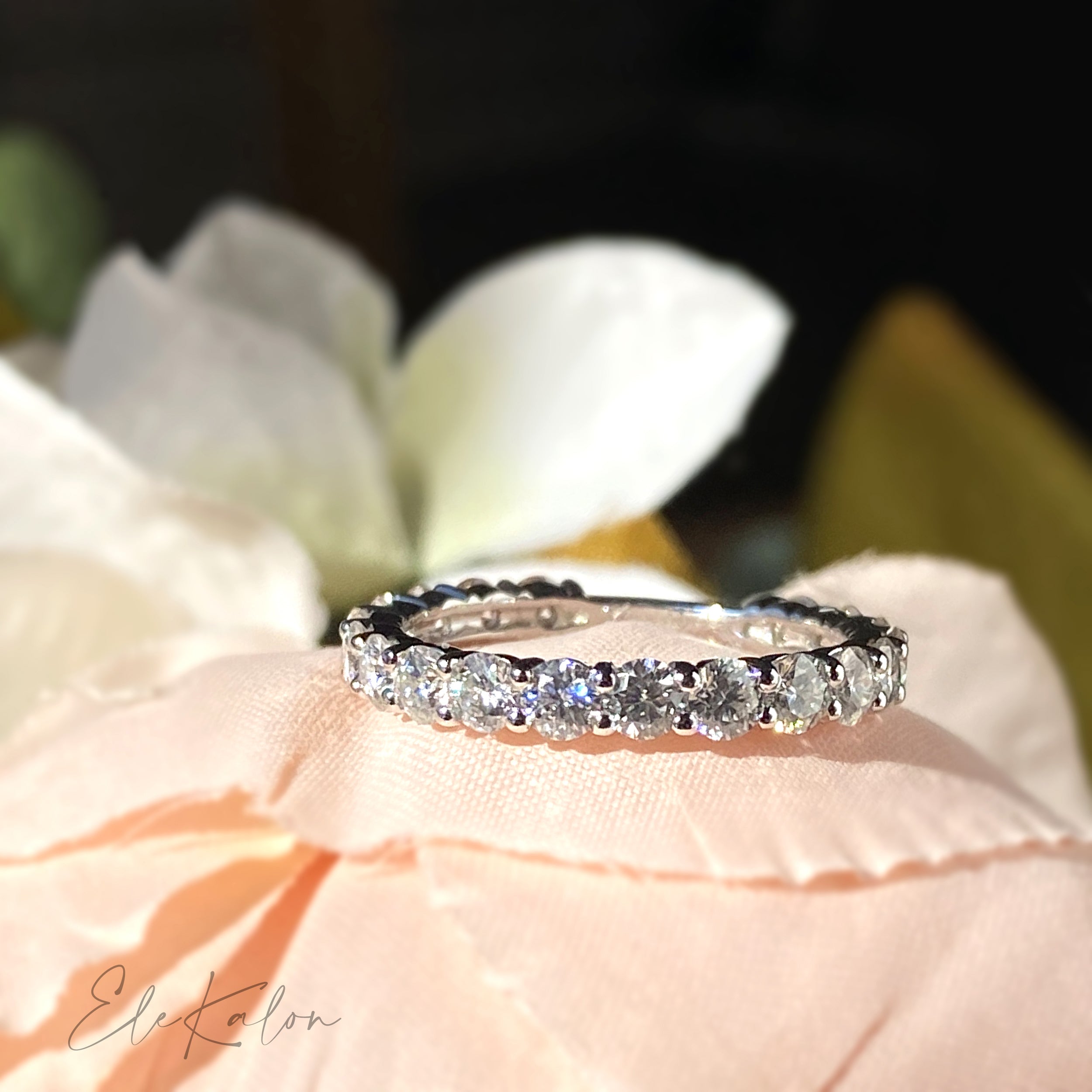 Gold 1.52CT Lab Grown Diamond Eternity Ring