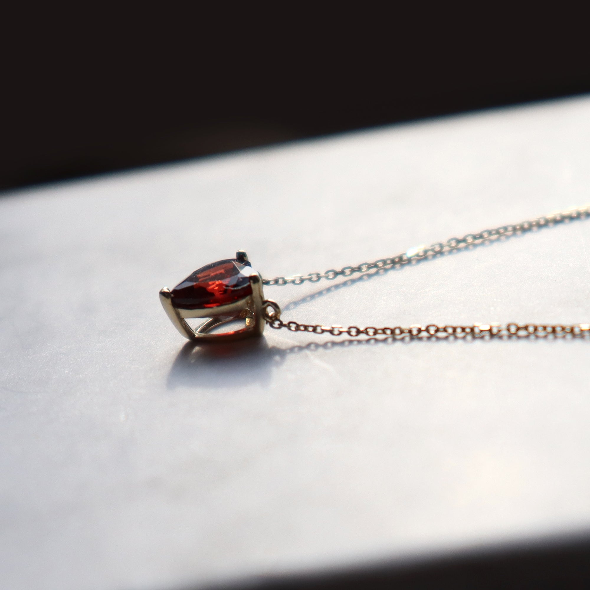 Diamond Garnet Necklace – Rustic Souls