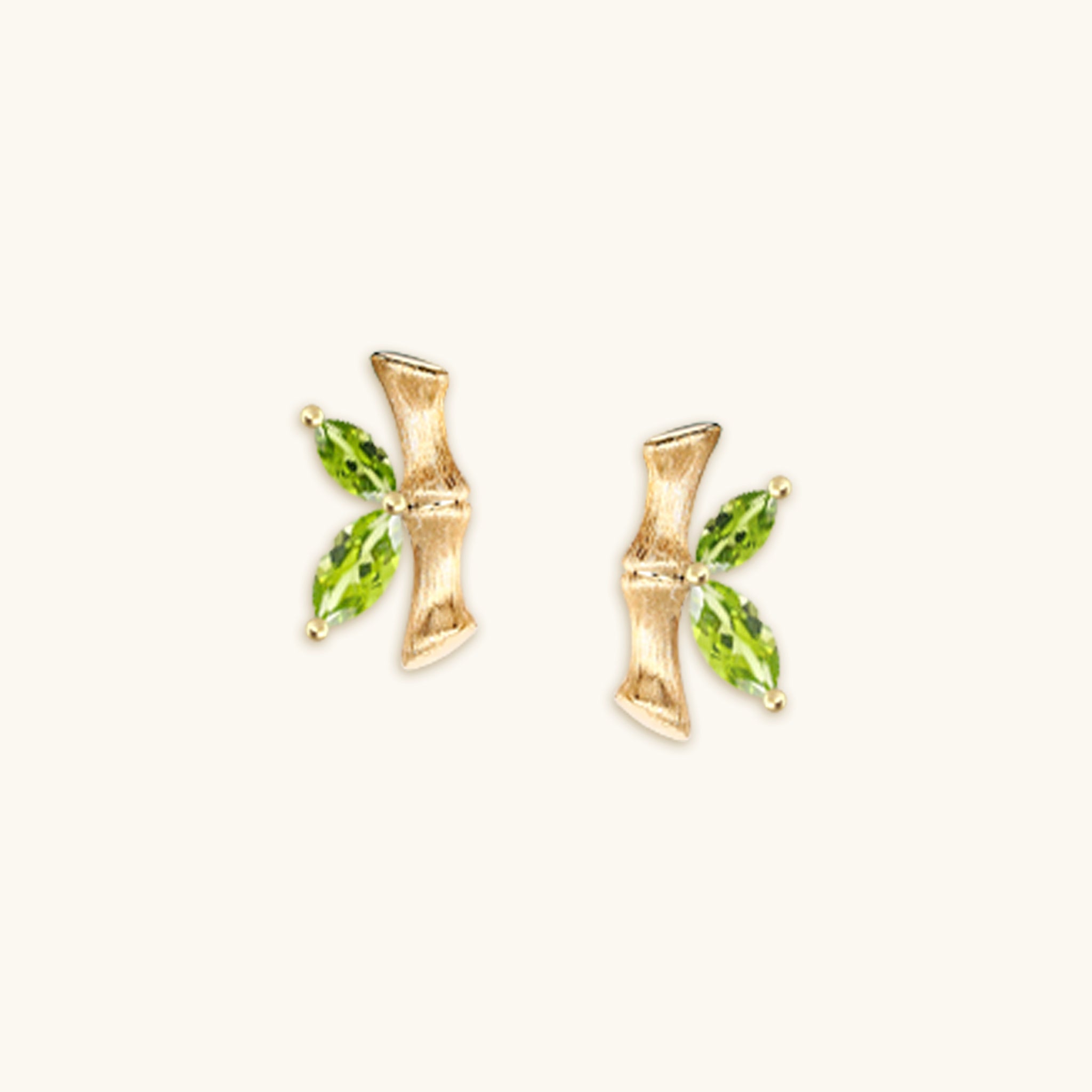 Gold Bamboo Earrings