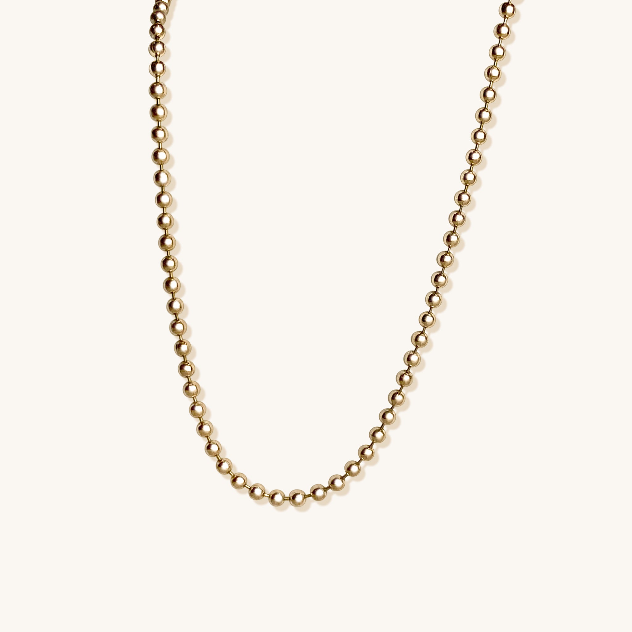 Gold Ball Chain Necklace